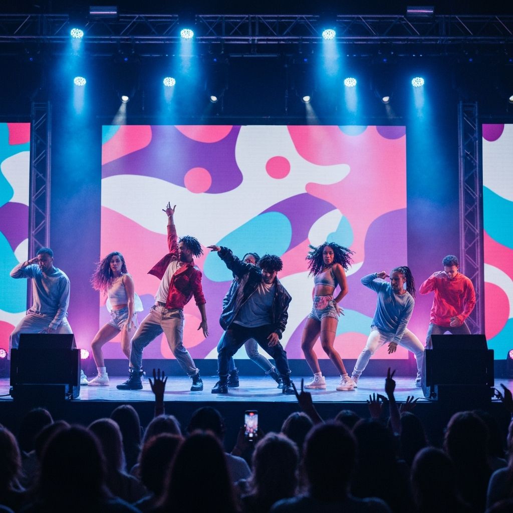 Music and dancing video